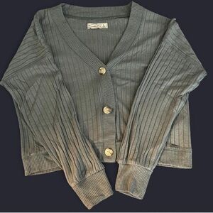 Abercrombie & Fitch Sage-Gray Cardigan